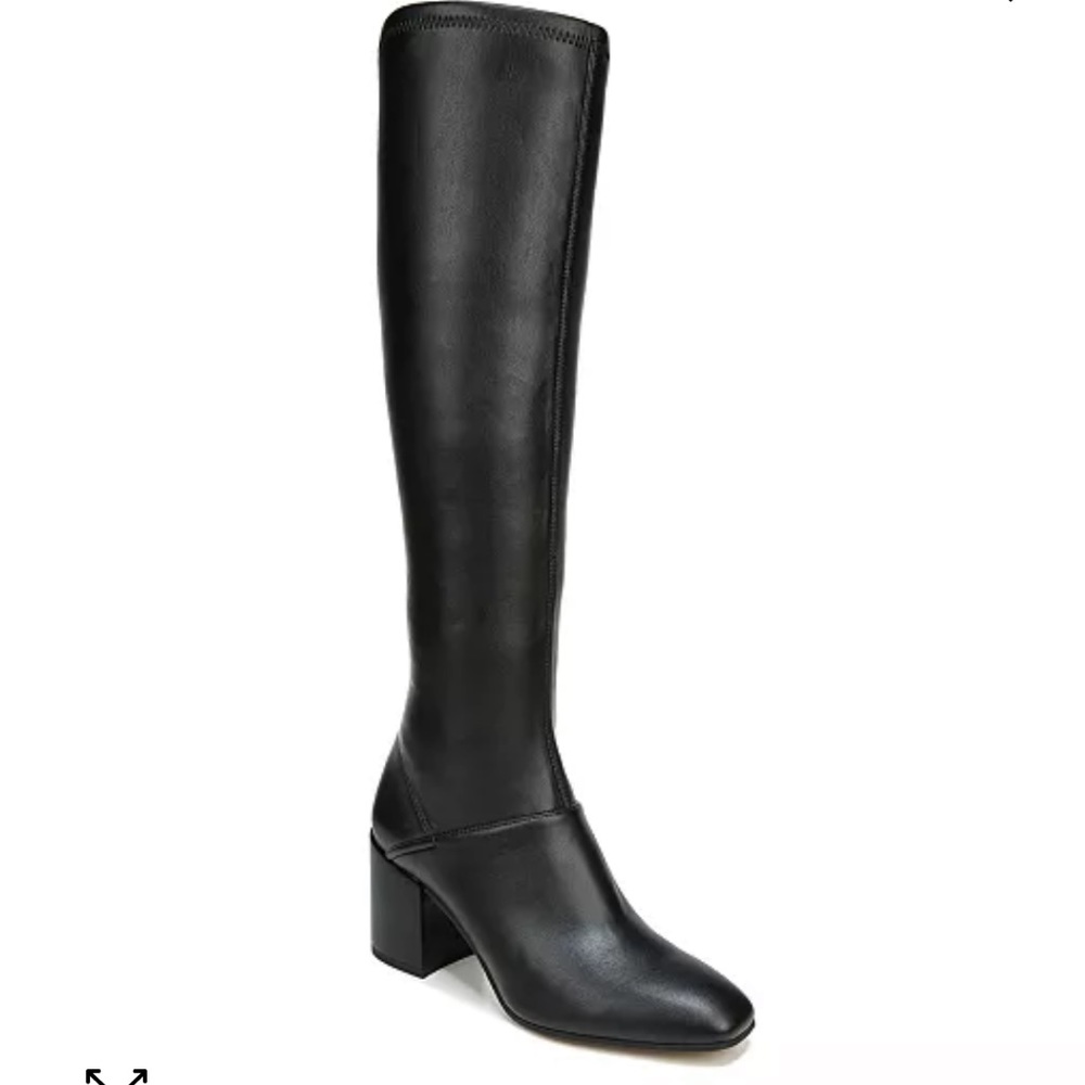 Franco Sarto size 11 Tribute High Shaft Boots - zip up w/ stretchy calf material